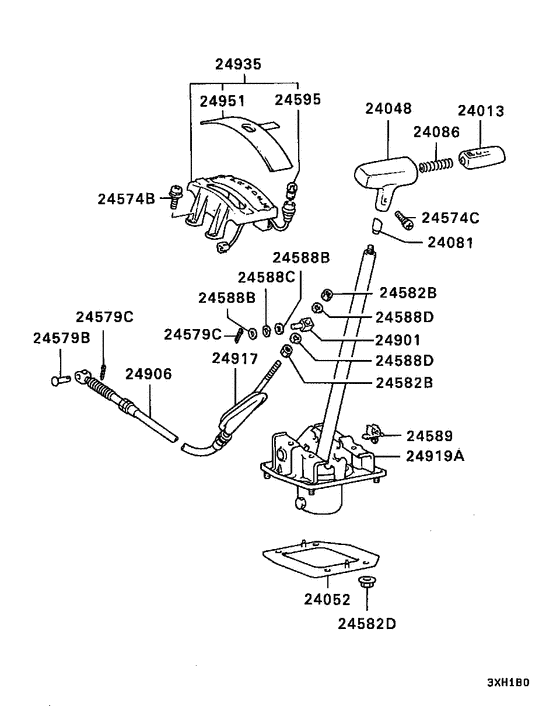 A/t floor shift linkage