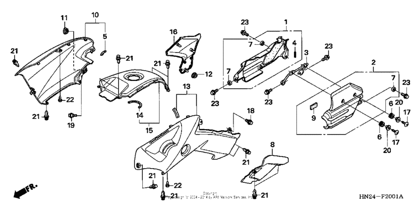 Body cover (trx500fa/fga'05)