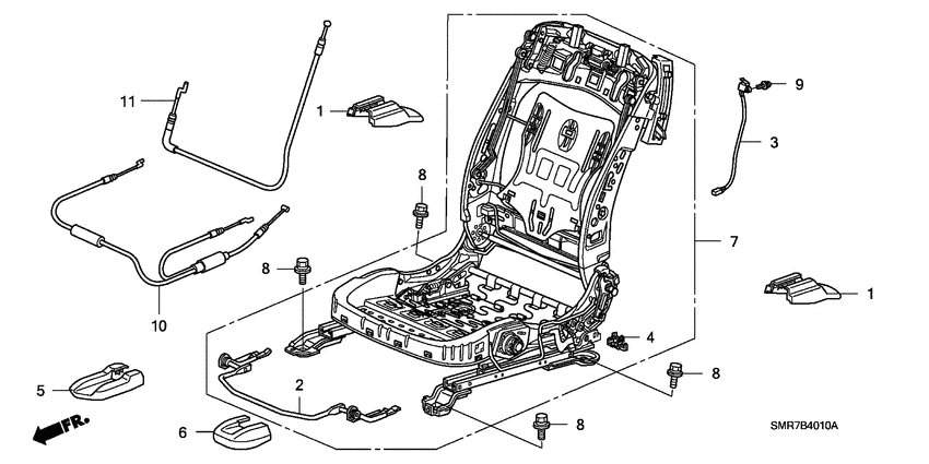 Front seat components