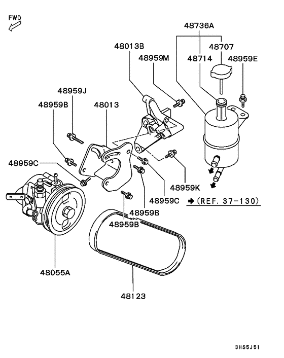 Power steering oil pump