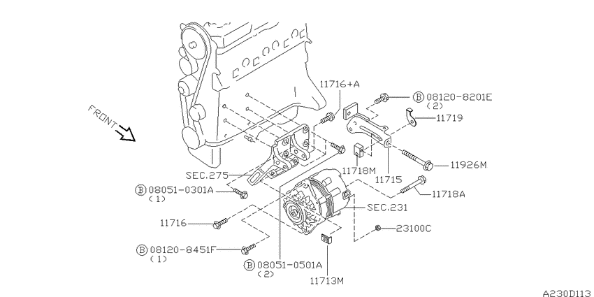 Alternator fitting
