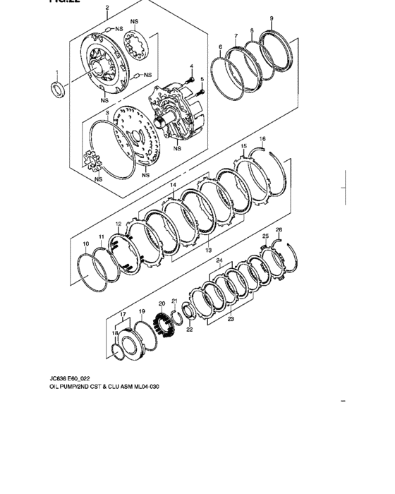 Oil pump/2nd coast & clutch assemblies