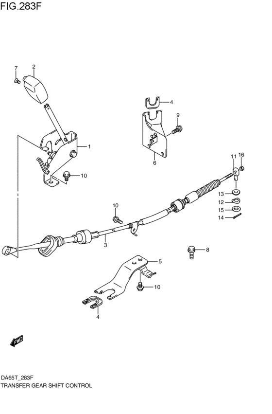 transfer gearlever control