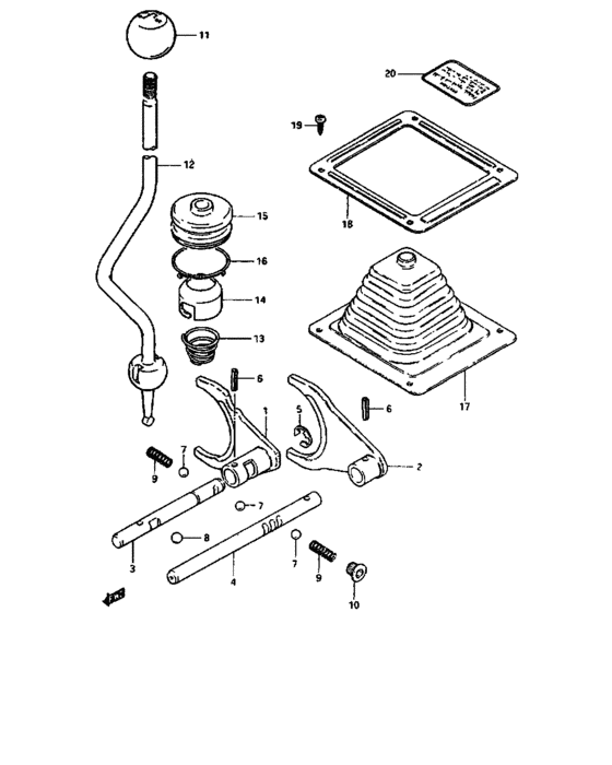 Transfer gear shifting