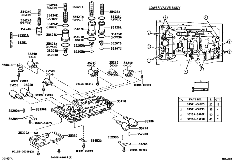 Valve Body & Oil Strainer (Atm)