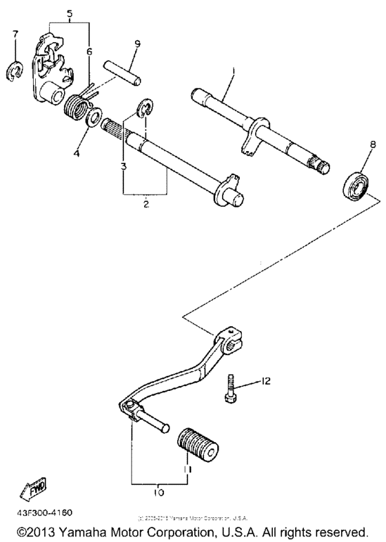 Shift shaft