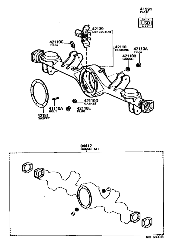 Rear Axle Housing & Differential for 1983 - 1987 Toyota COROLLA AE86 ...