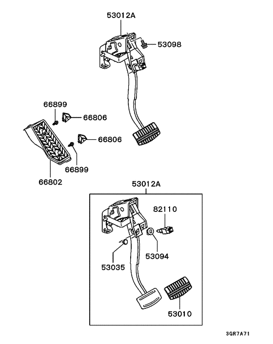 Brake & clutch pedal