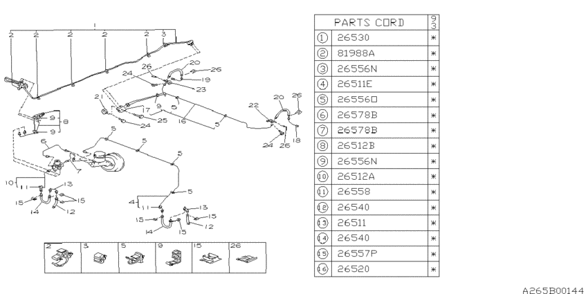 Brake piping