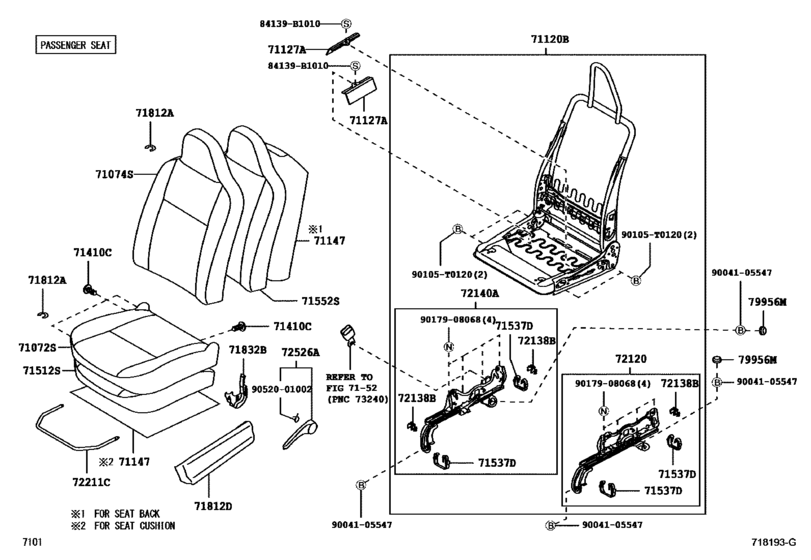 Front Seat & Seat Track
