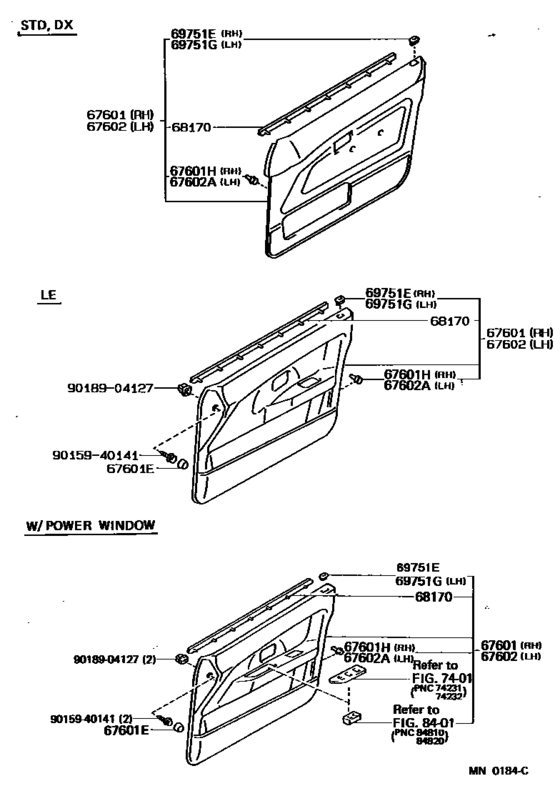 Front Door Panel & Glass