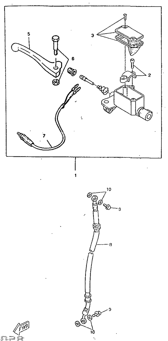 Front master cylinder