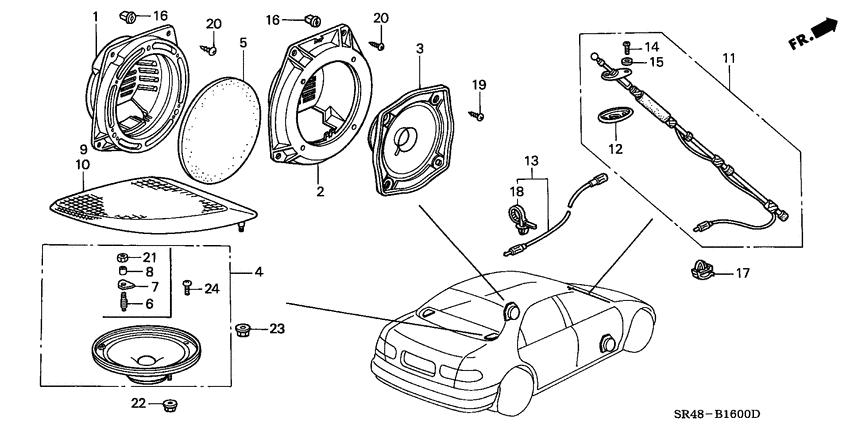 Radio antenna/speaker