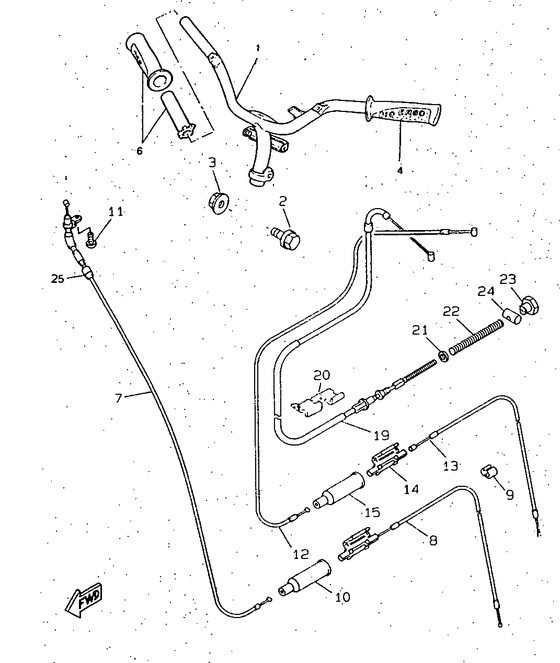 Steering handle & cable