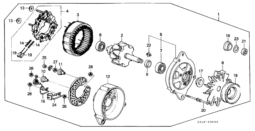 Alternator components