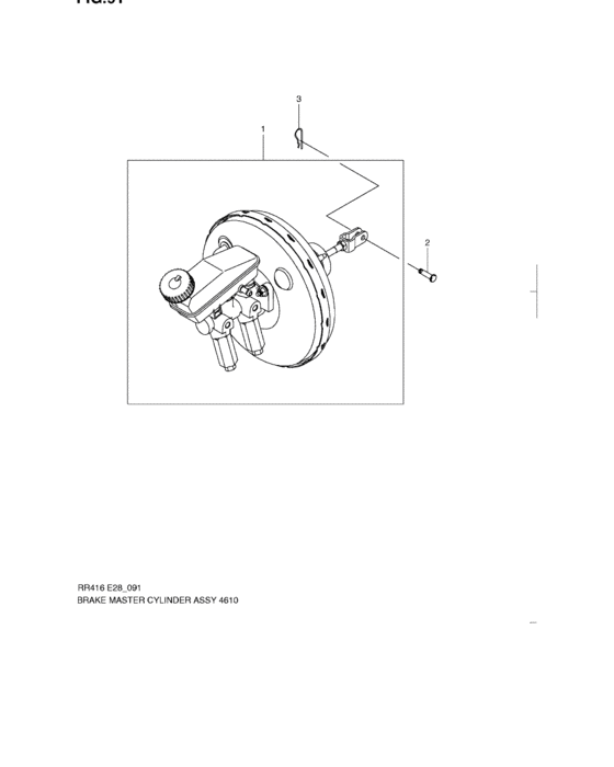 Brake master cylinder assy