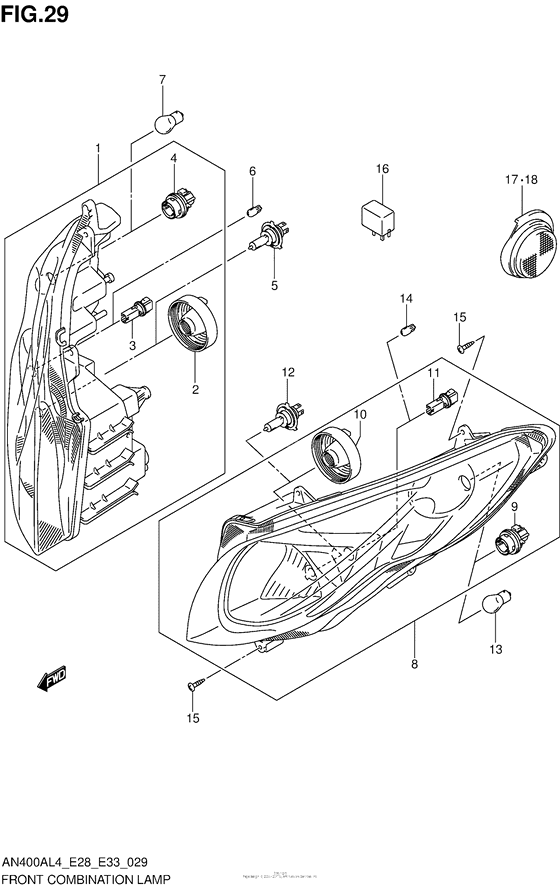 Front Combination Lamp
