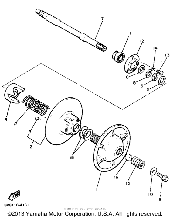 Secondary sheave