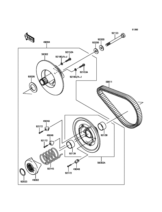 Driven Converter/Drive Belt