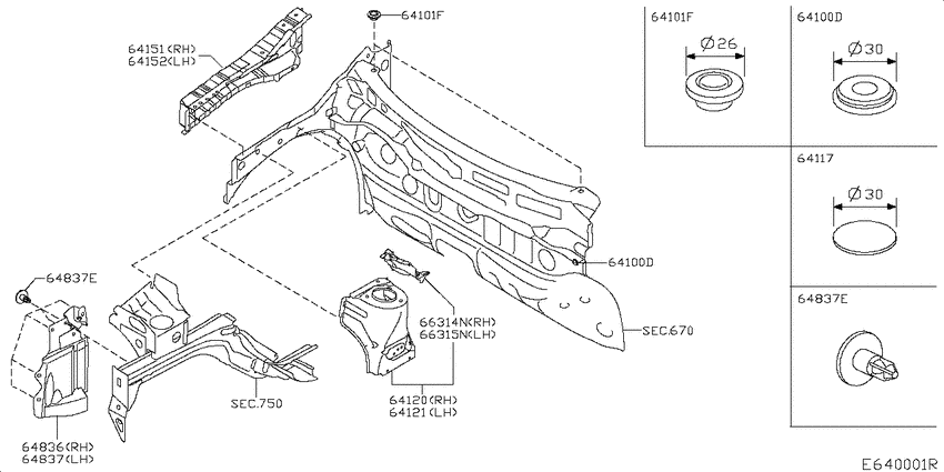 Hood ledge & fitting