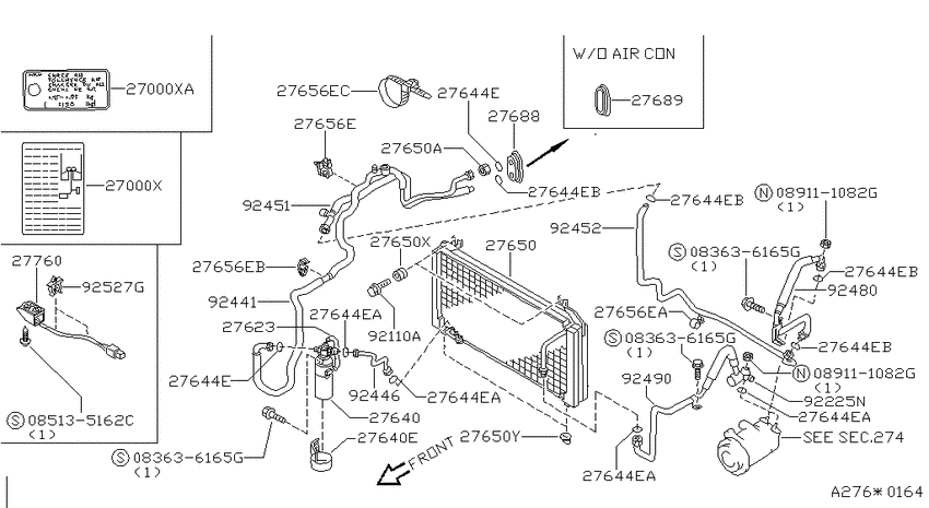 Condensor, liquid tank