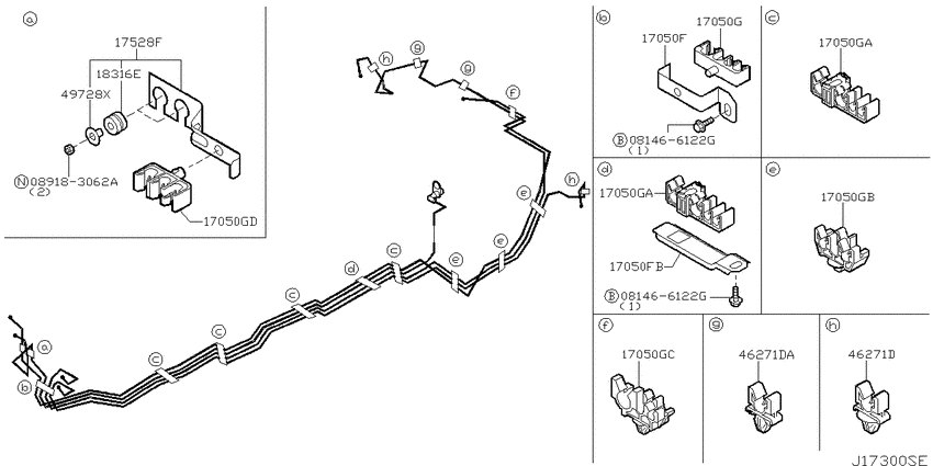 Fuel piping
