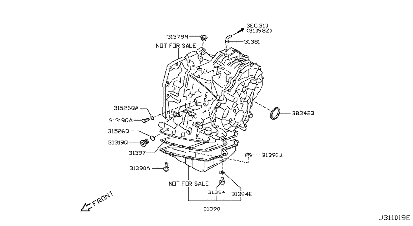 Torque converter,housing & case