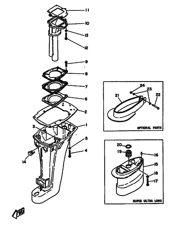 Upper casing
