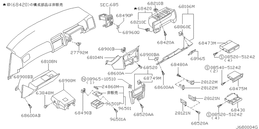 Instrument panel, pad & cluster lid