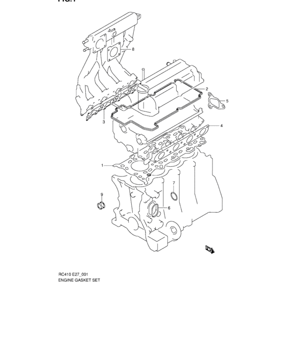 Engine gasket set