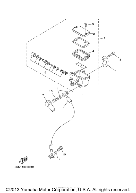 Front master cylinder