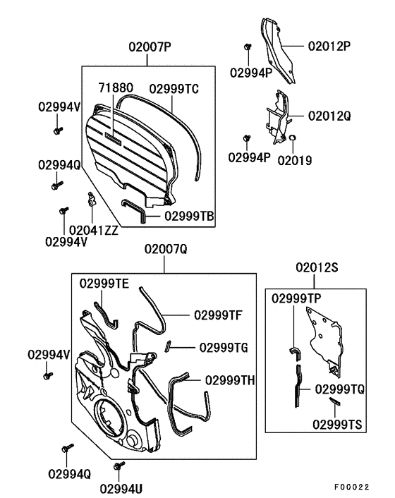 Cover,rear plate & oil pan