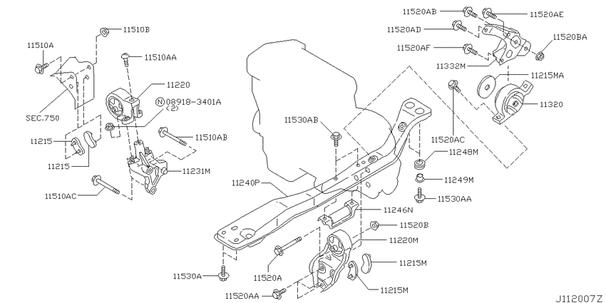 Engine & transmission   mounting