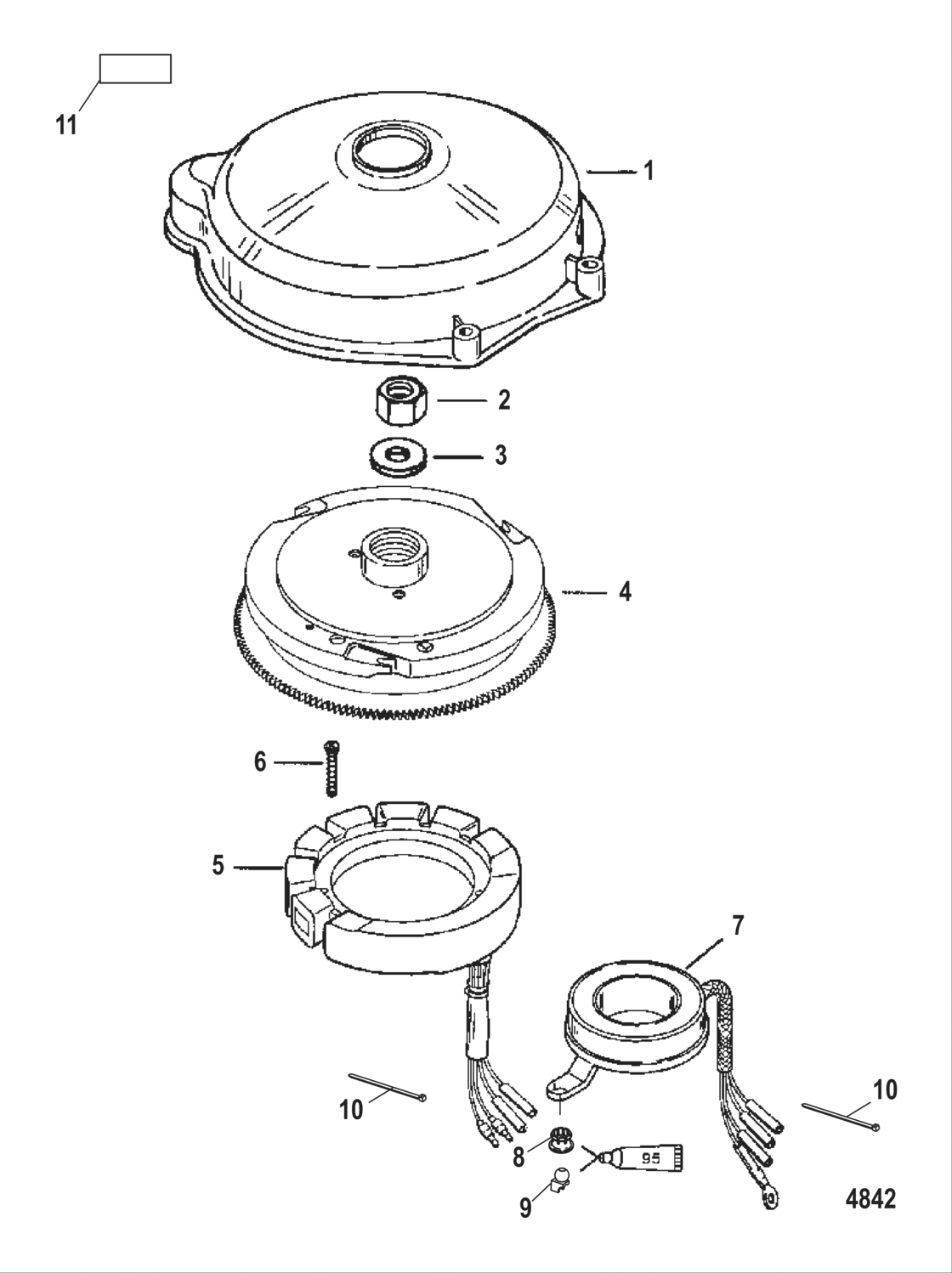 Flywheel And Stator (Electric)
