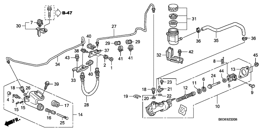 Clutch master cylinder