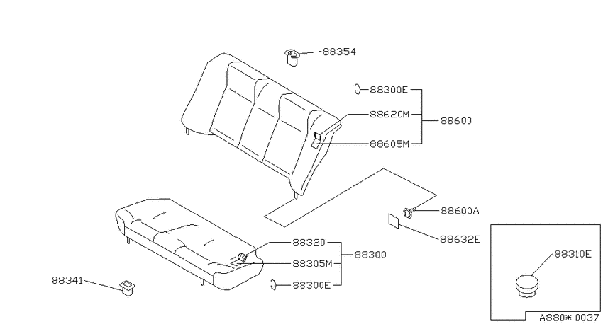 Rear seat