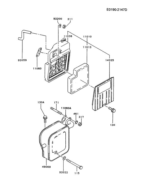 Air-filter/muffler