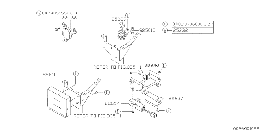 Relay & sensor (engine)