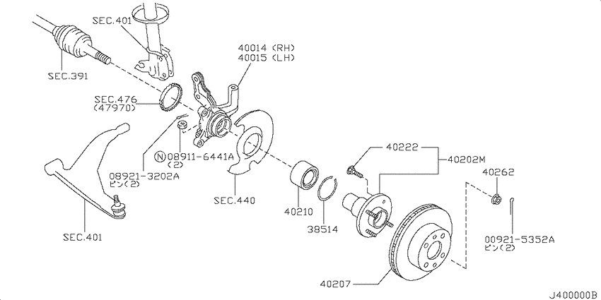 Front axle