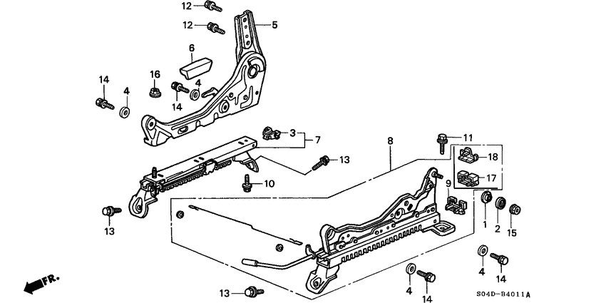 Front seat components