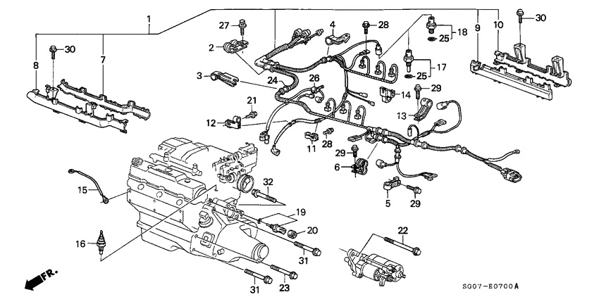 Engine wire harness