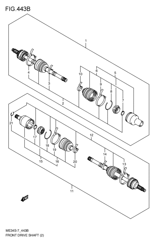 front-drive shaft