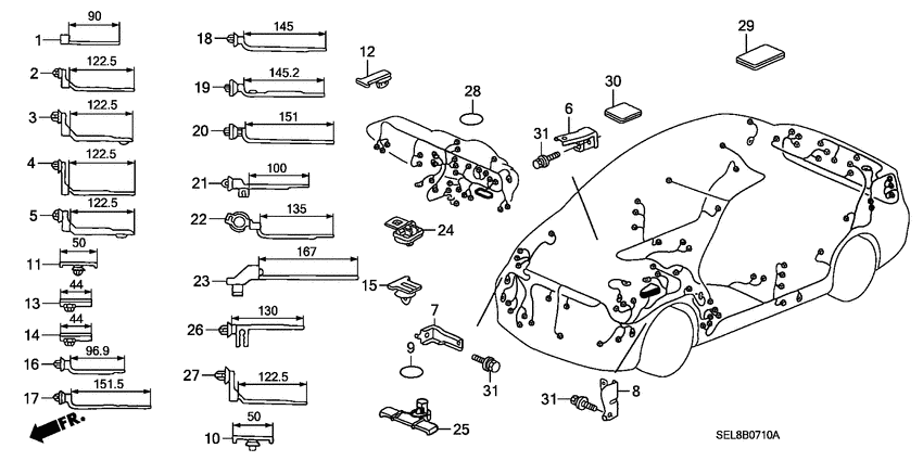 Harness band/bracket