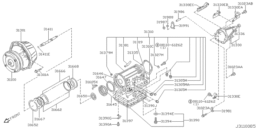 Torque converter,housing & case