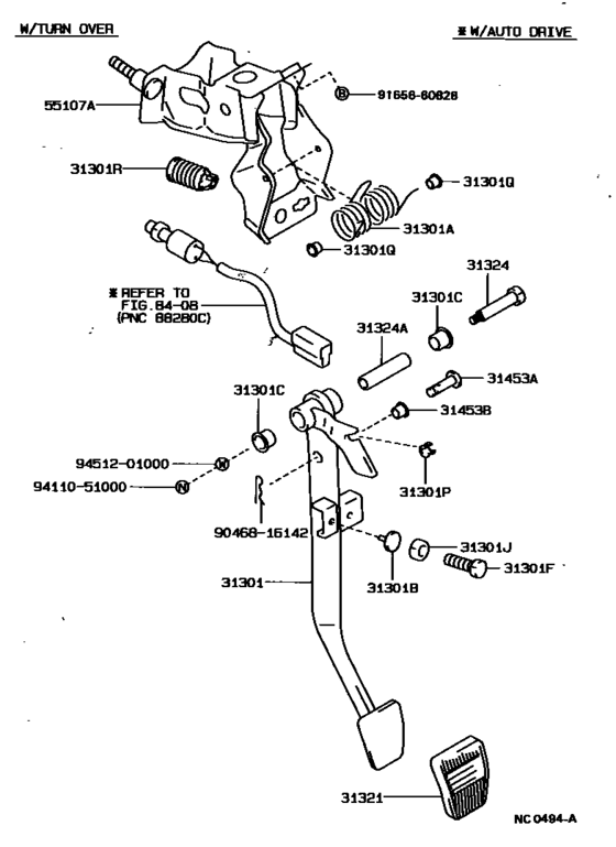 Clutch Pedal & Flexible Hose
