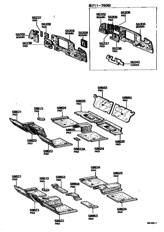 Dash Silencer Board & Floor Silencer Pad