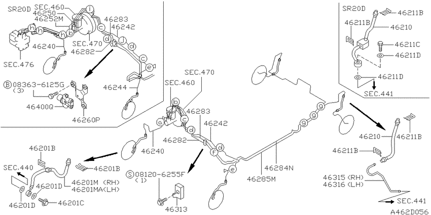 Brake piping & control