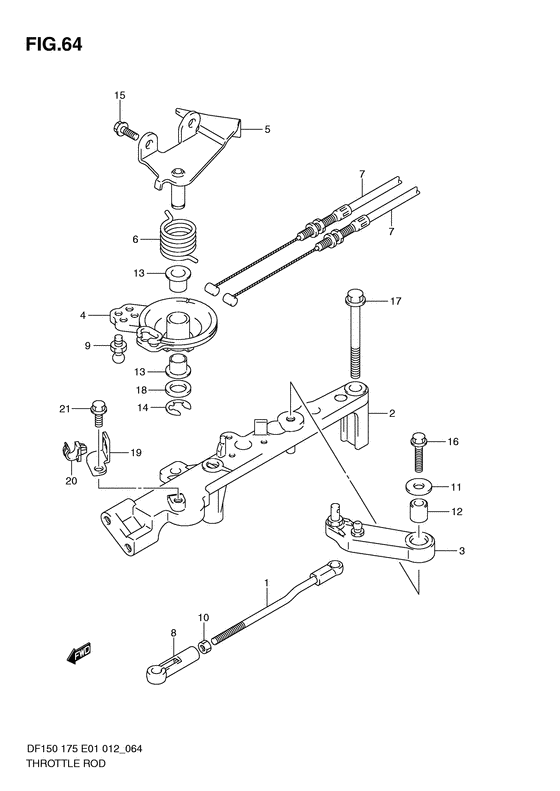Throttle rod
