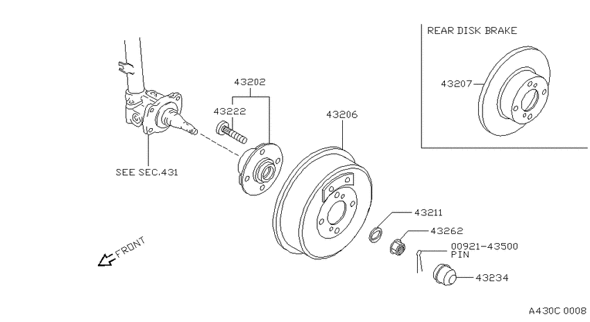 Rear axle
