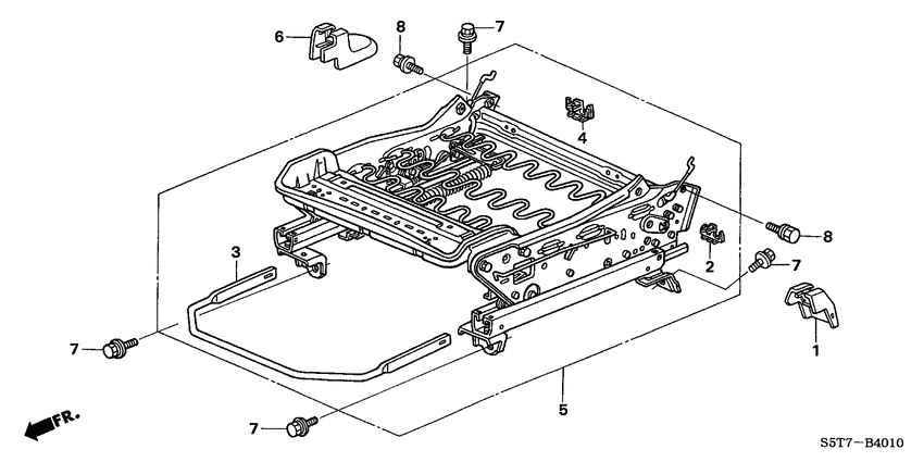 Front seat components
